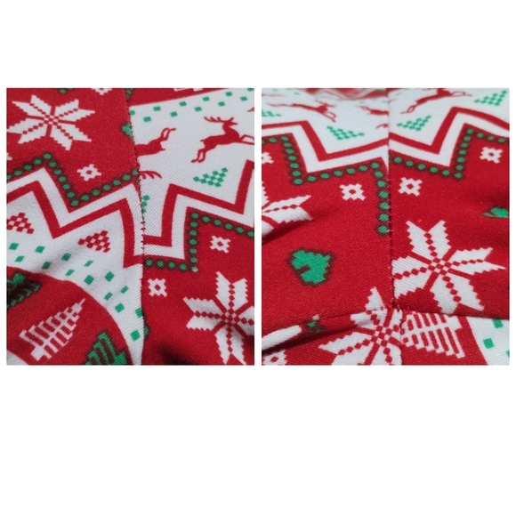 ShoSho Red Holiday Christmas loungewear PJ pajamas Joggers Big Kids Girls XL - Picture 9 of 10